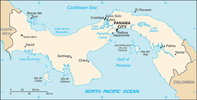 Panama map